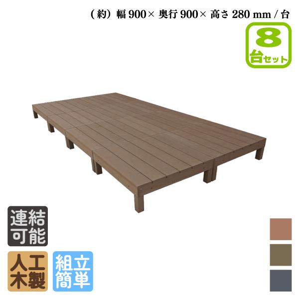 ※オリジナル人工木 iwood は、防腐も防虫も一切不要！10年経っても経年劣化によるパリパリ割れたり、表面がベタベタしたり、白く粉が浮き上がったりもありません！商品寸法(単位：約mm)：幅3600×奥行1800×高さ280材質：アイウッド...