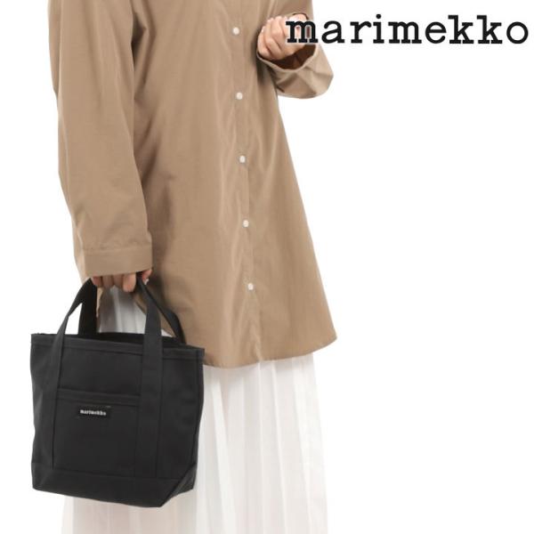 他サイト： マリメッコ marimekko トートバッグ ハンドバッグ ミニ ペルスカッシィ レディース ブラック コットンキャンバス 044400 001の商品画像