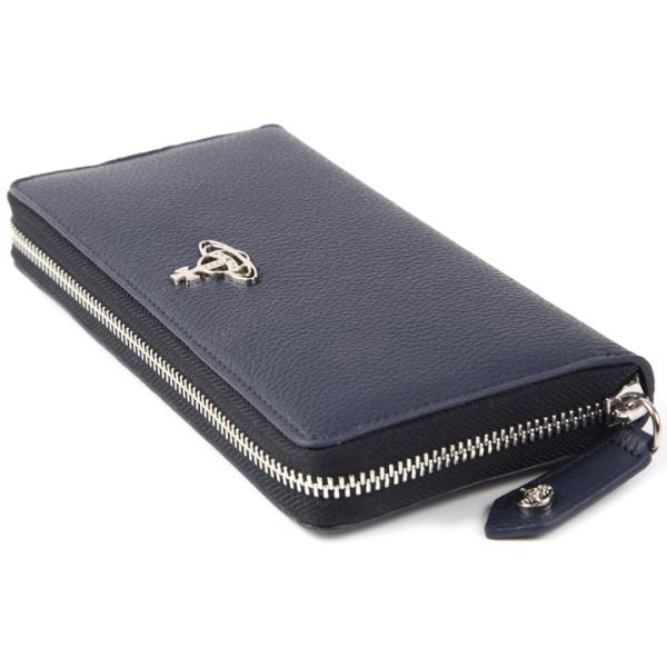 気質アップ ヴィヴィアンウエストウッド 財布 ヴィヴィアン Vivienne Westwood ラウンドファスナー長財布 ブルー レディース Blue メンズ Windsor