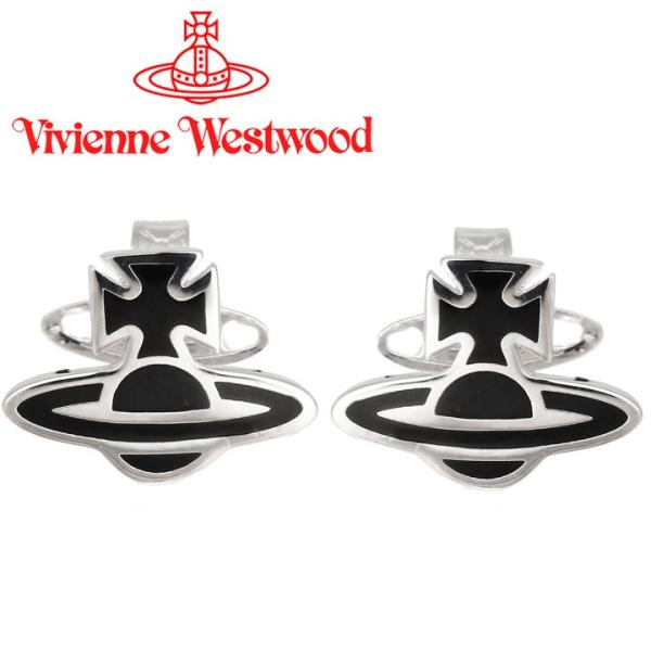 ヴィヴィアンウエストウッド ピアス メンズ レディース Vivienne Westwood ロミーナオーブピアス ブラック シルバー Kontrast Md