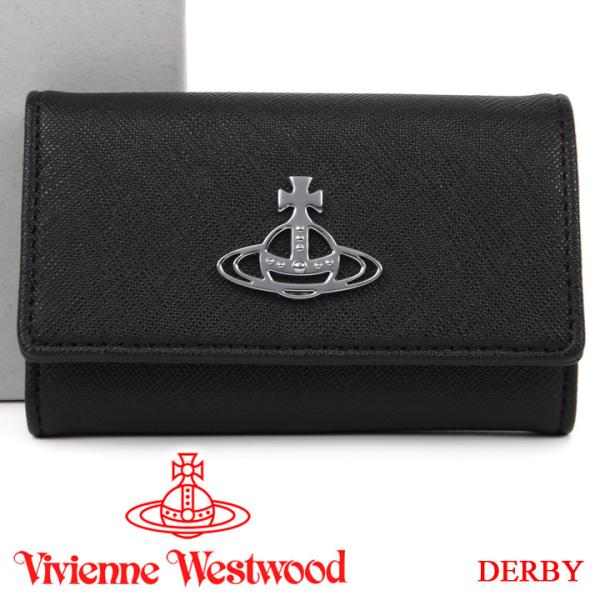ヴィヴィアンウエストウッド キーケース Vivienne Westwood ヴィヴィアン 4連キーケース レディース メンズ ブラック  51020001 DERBY BLACK