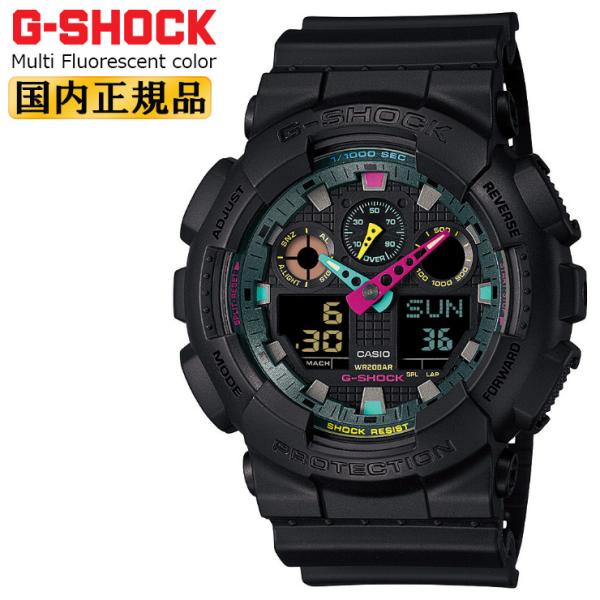 G-SHOCK GA-100MF-1AJF ブラック＆マルチカラー カシオ G