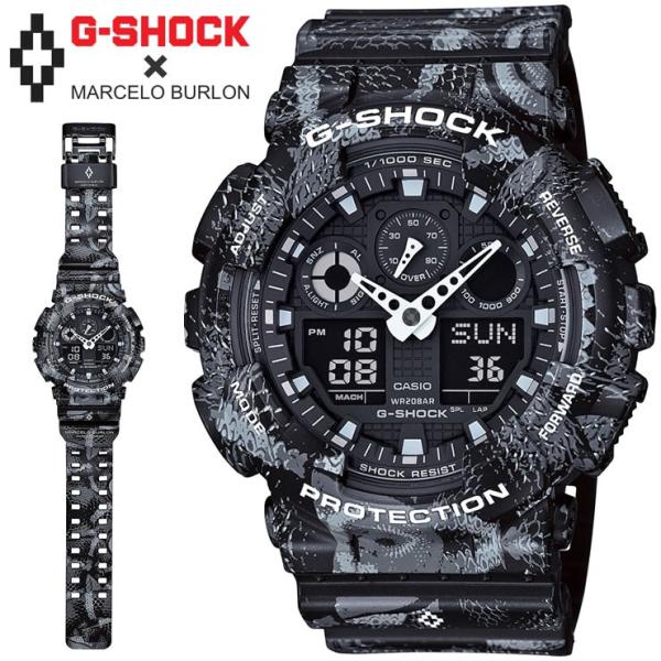 G Shock マルセロ バロン コラボモデル Ga 100mrb 1ajr ビッグケース Marcelo Burlon デジアナ ブラック 黒 Buyee Servicio De Proxy Japones Buyee Compra En Japon