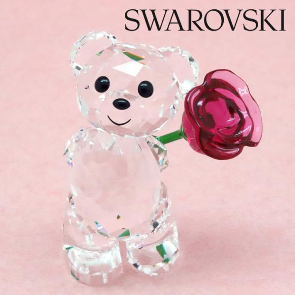 スワロフスキー クリスタルフィギュア Kris Bear A Rose with Love