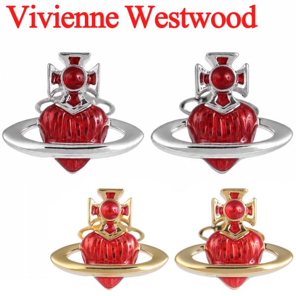 ヴィヴィアンウエストウッド ピアス レディース 女性用 オーブ ハート Vivienne Westwood ファビアンナバスレリーフピアス 62010386 選べる2色