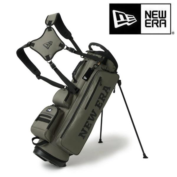 【くま】2026新作キャディーバッグ　（14747162） NEW ERA（ニューエラ） ゴルフ スタンド キャディーバッグ オリーブ