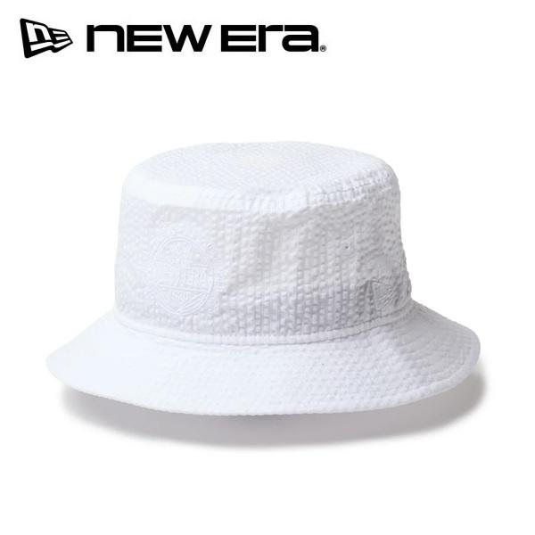 NEW ERA（ニューエラ） ゴルフ ハット バケット01 Seersucker ホワイト