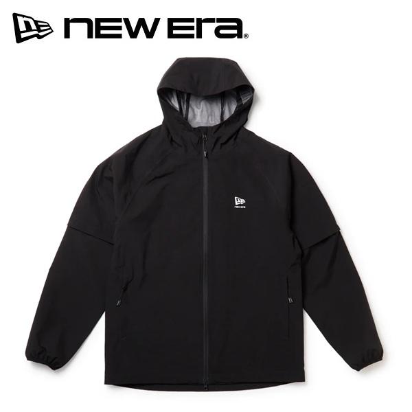 ニューエラ ゴルフ レインジャケット 2-Way スリーブ ブラック New Era Golf (15129458) 2026年秋冬モデル