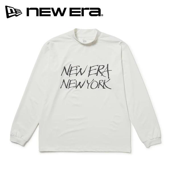 ニューエラ ゴルフ 長袖 モックネック ストレッチ ジャージーTシャツ ホワイト New Era Golf (15129474) 2026年秋冬モデル