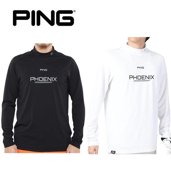 ピン ゴルフ PING ロゴプリント ハイネック 長袖シャツ 日本正規品 日本モデル PING 621-4166103