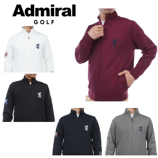 アドミラル ゴルフ メンズ フラッグ ジップアップセーター ADMIRAL ADMA374