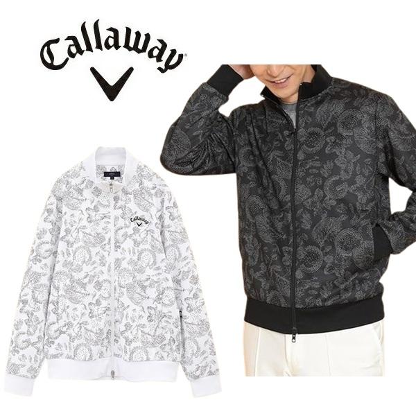 キャロウェイ ゴルフ メンズ ブルゾン ドットプリント ダンボールフルジップ スウェット Callaway Golf  C24217101