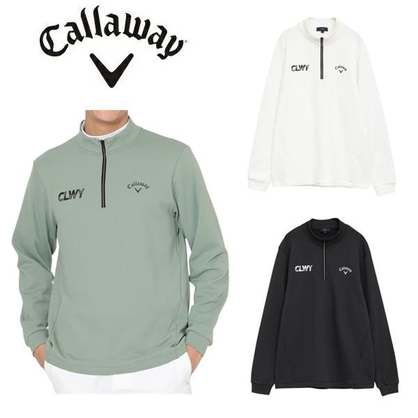 キャロウェイ ゴルフ メンズ 長袖シャツ 裏起毛ハーフジップモックネックシャツ (MENS) Callaway Golf  C25233113