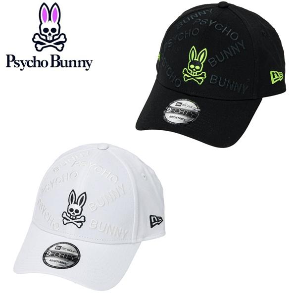 サイコバニー ゴルフ キャップ NEW ERAコラボ メンズ レディース Psycho Bunny PBMG652F