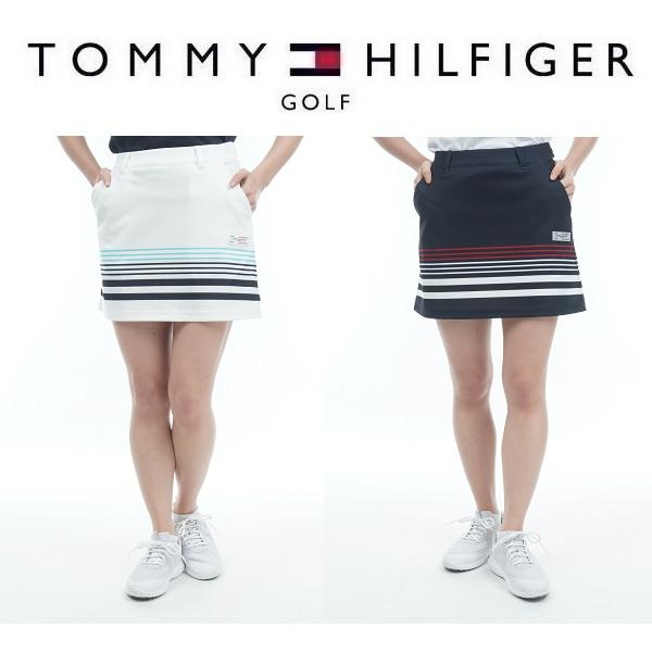 トミーヒルフィガー ゴルフ レディース パネルボーダー ポンチスカート   THLA331 TOMMY HILFIGER GOLF（トミー ヒルフィガー ゴルフ） トミー