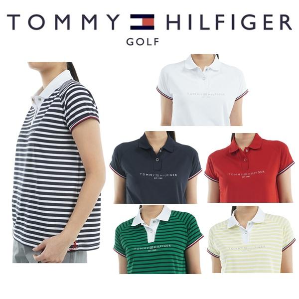トミーヒルフィガー ゴルフレディース フロントロゴ フレンチスリーブポロシャツTOMMY HILFIGER  THLA511 2025年春夏モデル