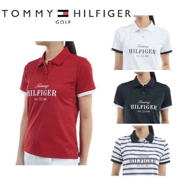 ゴルフウェア　トミー ヒルフィガー ゴルフ レディース クラシックロゴ 半袖 ポロシャツ THLA516 [2025年春夏モデル] TOMMY HILFIGER GOLF（トミー ヒルフィガー ゴルフ） トミー