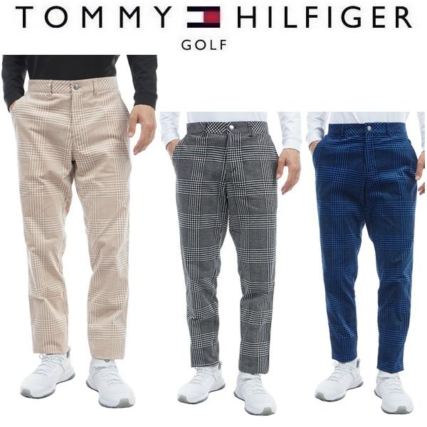 トミーヒルフィガー ゴルフ メンズ ハウンドトゥース テーパードパンツ TOMMY HILFIGER GOLF THMA378 秋冬モデル