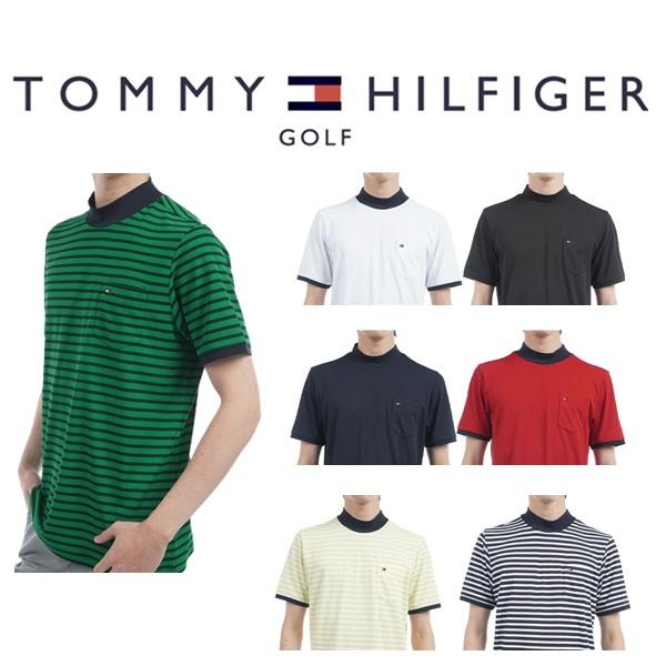 トミーヒルフィガー ゴルフ メンズ エッセンシャル 半袖モックネックシャツ TOMMY HILFIGER  THMA515 2025年春夏モデル