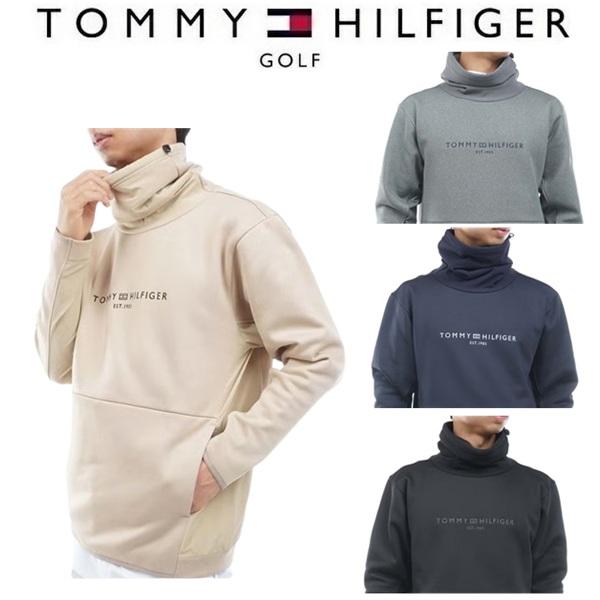 トミーヒルフィガー ゴルフ メンズ ネックウォーマー付 スウェット TOMMY HILFIGER THMA678 2026年秋冬モデル