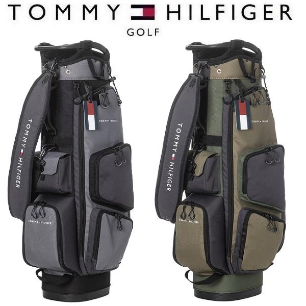 【美品】トミーヒルフィガー　キャディバッグ　グレー TOMMY HILFIGER GOLF（トミー ヒルフィガー ゴルフ） トミー