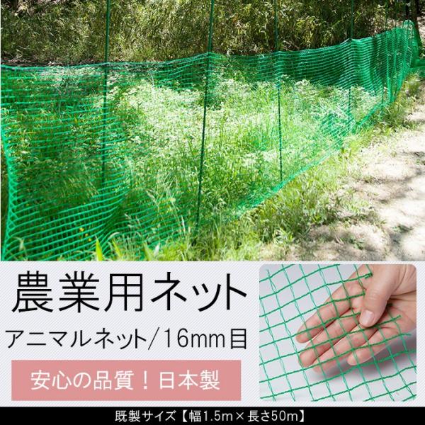 アニマルネット フェンスネット 動物よけネット グリーン 農業用
