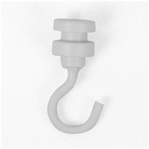 商品名:クチャーレール　ルーミー　天付用フックカラー:ホワイト/シルバー耐荷重:15kg重量：10g材質：真鍮、ステンレス後付け：不可滑りやすさ：良摘要：日本製