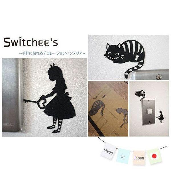 ウォールステッカー スイッチシール コンセント 壁デコシール だまし絵 Switchee S アリス チェシャ猫 Buyee Buyee Japanese Proxy Service Buy From Japan Bot Online