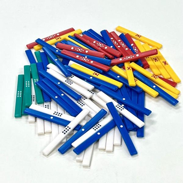 点棒が足りないやり繰りも困ったもの。余裕を持ってゲームしましょう！白　100点棒　　  25本緑　500点棒　　　8本青　1000点棒　　36本黄　5000点棒　　12本赤　10000点棒　 10本合計　　　　 　　91本が１セットになって...