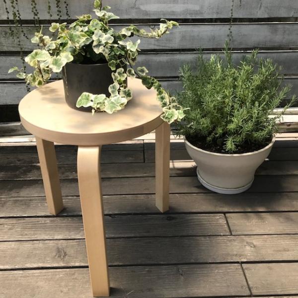 まもなく終了 artek アルテック スツール60 カーリーバーチ 7607923_Stool60Villicut-