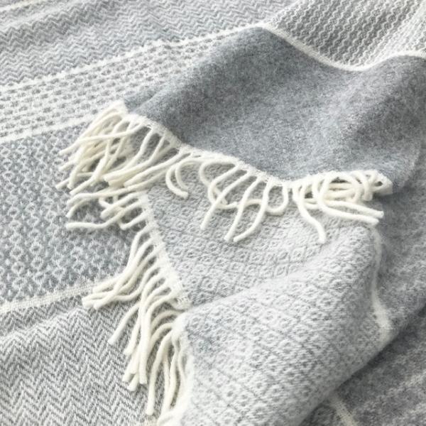 KLIPPAN（クリッパン） ウールコーム付き ウールスロー キルト 130