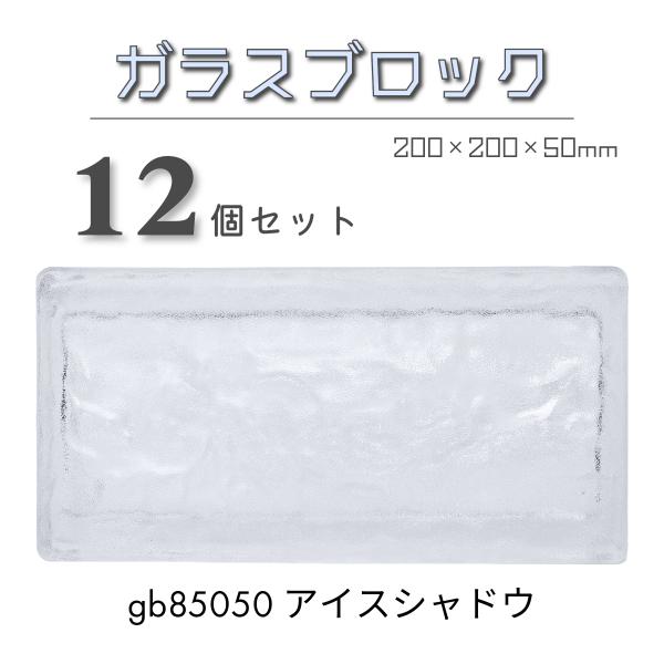 12個セット 送料無料 ガラスブロック200x100x50mm屋内屋外兼用