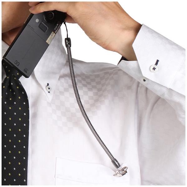 ●携帯電話やPHS等の紛失、落下を防止するストラップです。●通常12cmで、最長70cmまで伸びます。※200gの負荷をかけた場合の数値です。●丈夫なコイルストラップ。●衣類を傷つけにくいラバー付きメタルクリップ。