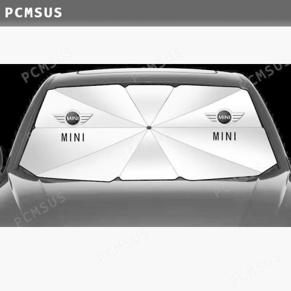 車用サンシェード 遮光 遮熱 暑さ対策 紫外線対策 サンシェード 折りたたみ 日よけ カバー ガラスカバー 傘型 サンシェード フロントカバー BMW mini