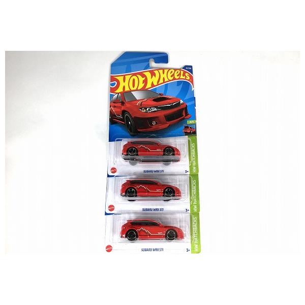 ☆NEW☆ HOT WHEELS【ホットウィール 】マテル 1/64 ベーシックカー スバル WRX STI 3台セット [HHF27]