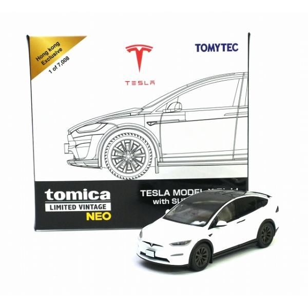香港限定☆トミカリミテッドヴィンテージネオ テスラ MODEL X Plaid with スーパーチャージャー ホワイト