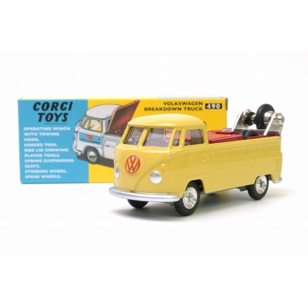 ワーゲンバスミニカー　CORGI社　シリアルナンバーあり 京商 ☆1/47 #490 フォルクスワーゲン レッカー車 CORGI : アイアイ