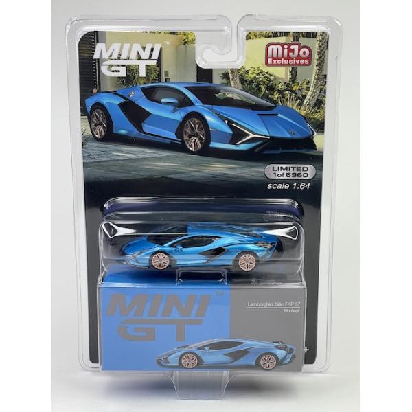 スケさん2台セット！ランボルギーニ　シアン　FKP　37　青 Amazon | TrueScale Miniatures MINI GT 1/64 ランボルギーニ