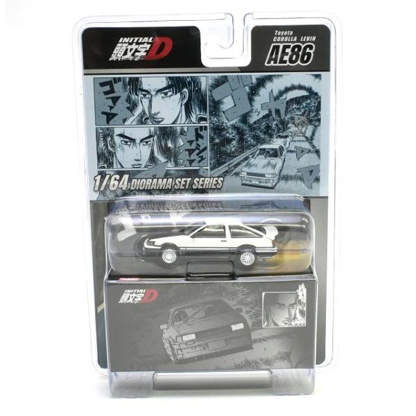 絶版　アイアイアド特注　トミカ AE86レビン ADVAN&TRAMPIO 1/64 Toyota COROLLA LEVIN (AE86)/頭文字D 秋山 渉 VS 高橋 啓介