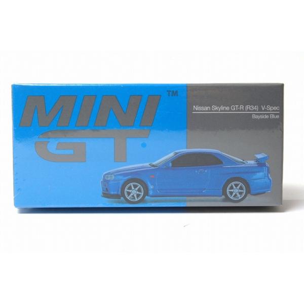 759 Nissan スカイライン GT-R R34 V-スペック ベイサイドブルー (右