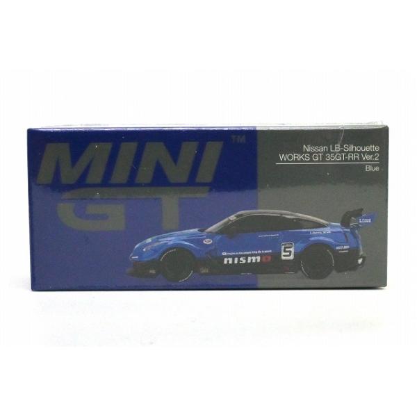 1124 Nissan LB-Silhouette WORKS GT 35GT-RR バージョン2 ブルー (左