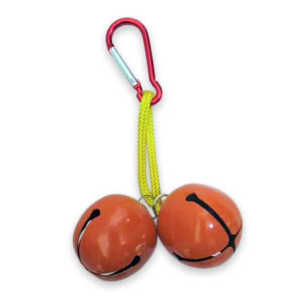 コンパル　デカ音・熊すず　レスキューオレンジ　2個組　 熊鈴　携帯　登山 ハイキング　熊よけ　キャンプ　アウトドア　シンプル
