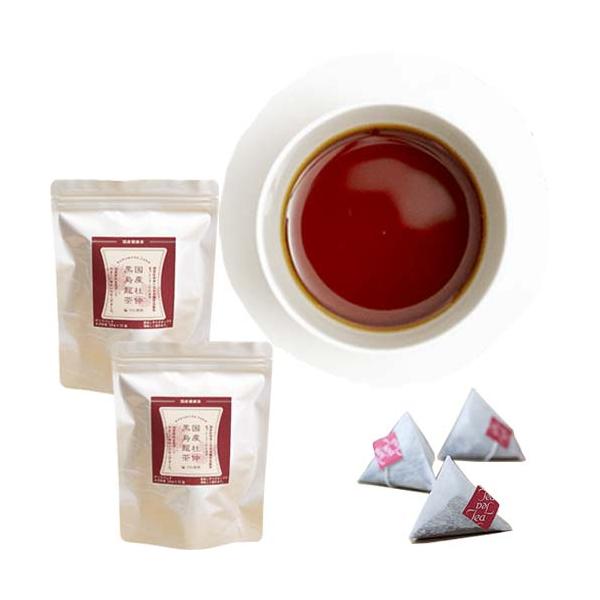 (ネコポス発送) 河村農園 国産杜仲黒烏龍茶(杜仲茶・黒ウーロン茶) 3g×30包×2袋 ティーバッグ ティーパック 　