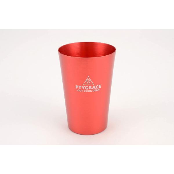 PTYGRACE　冷え冷えアルミタンブラー　400ml　レッド　冷温専用