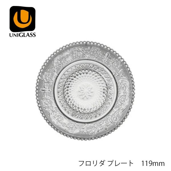 UNIGLASS ユニグラス フロリダ プレート YIOULA Glassworks ブルガリア製 ガラス皿