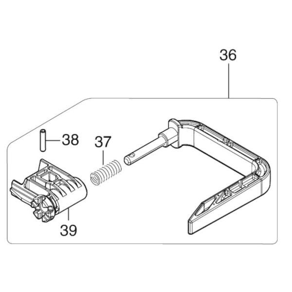 マキタ makita 高圧エア 釘打 AN936H 用 フックアッセンブリ マキタ makita 高圧エア 釘打 AN936H 用 フックアッセンブリ