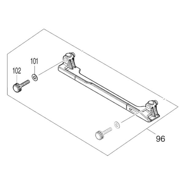 マキタ makita 18V 125mm 充電式 マルノコ HS475DZ 用 サブベースアッセンブリ 101,102ツキ 136133-6 部品 パーツ 修理 丸のこ 丸鋸 大工