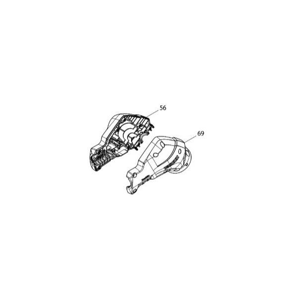 マキタ makita 充電式 草刈機 MUR183UD 用 モータハウジングセット品 187585-4 部品 補給 修理 パーツ 刈払機 草刈り機 草刈り 草刈機