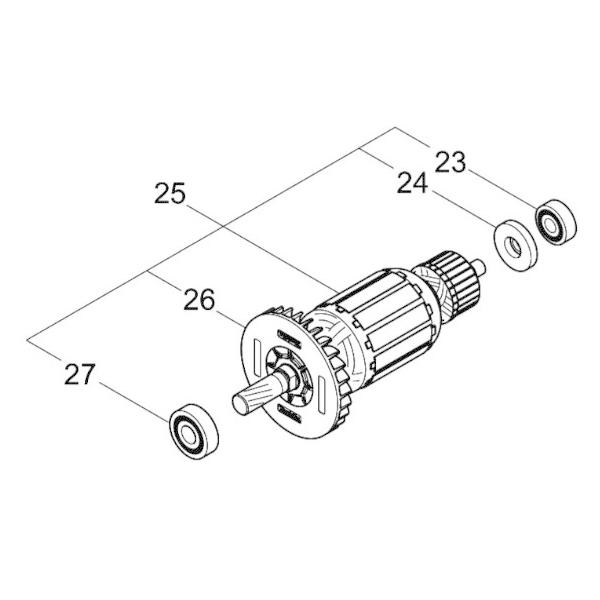 マキタ makita 165mmマルノコ HS6301(青)用 アーマチュア マキタ makita 165mmマルノコ HS6301(青)用 アーマチュア