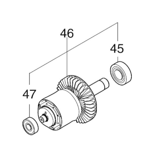 マキタ makita 40V 80Vmax 充電式 草刈機 MUR012GZ 用 ロータ
